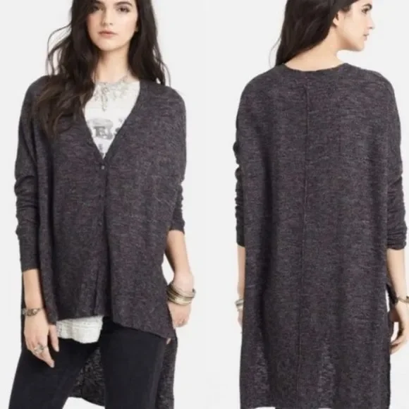 FREE PEOPLE HI LO TGIF CARDIGAN - Picture 1 of 10